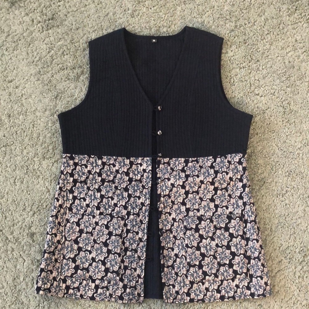 Reversible handmade women’s vest